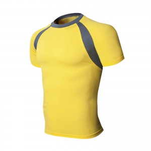 Customized Logo Gym Wear Cross Fit T-shirt Men Fitness Workout Sports Running Shorts With Inner T-shirt Compression For Men