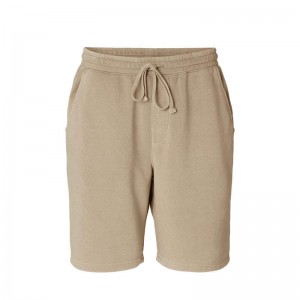 OEM Men Cotton Sweat Shorts With Pockets Workout Casual Loose Shorts Pigment-dyed Wash Running Athletic Mens Shorts Gym