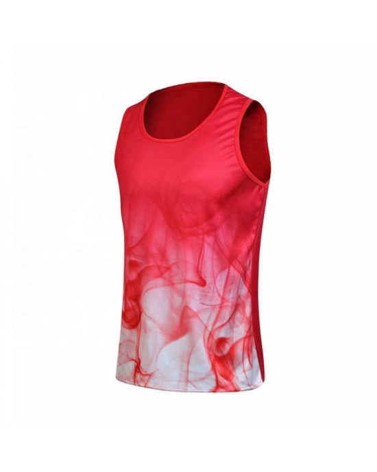 Sports Fitness Breathable Vest for Gym Outdoor Training Sleeveless Wholesale High Quality Running Singlet Custom Design