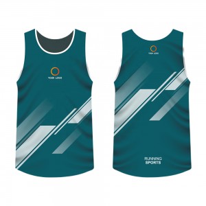 Running Wear Summer Black Sublimated Racer Back Female Singlet