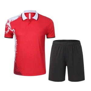 New Arrival Exclusive Tennis Team Wear Uniforms Customised Front Logo Short 100%Polyester Moisture-Wicking UV Protection Men